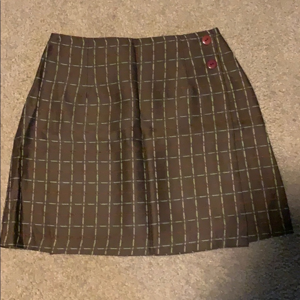 Chestnut mini skirt